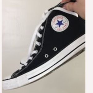 Black high top converse size 11
